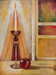 Candle with Apple